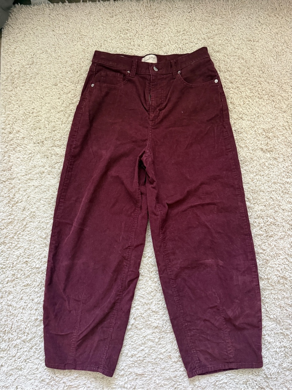 Universal Thread Men's Corduroy Pants in Burgundy